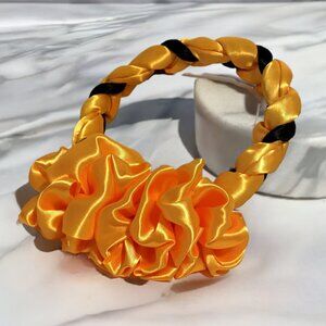 Braided Headband With Ruffles/Trenza Istmeña (Frida Style) - Yellow